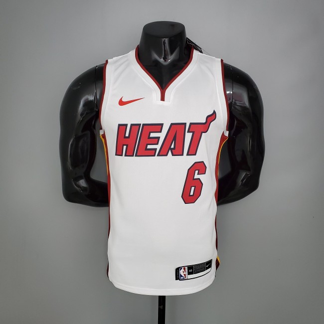 LeBron James Miami Heat Bonus Edition Swingman Jersey White