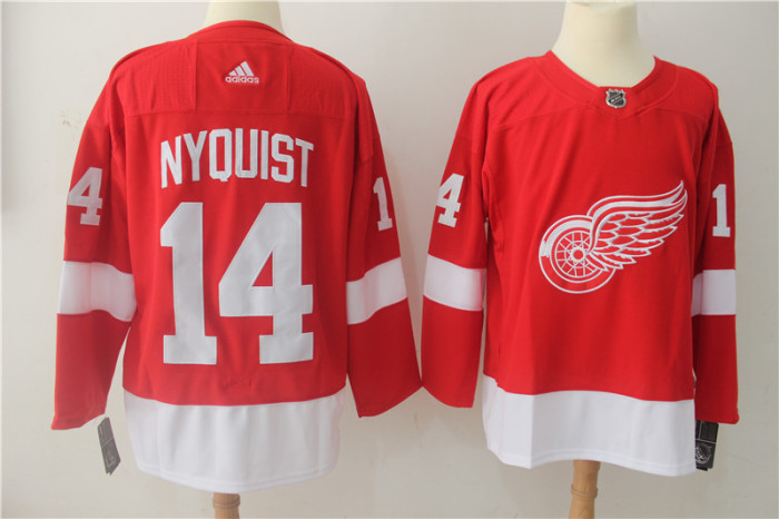 Detroit Red Wings Home Jersey Red 2024 NO.14 NYQUIST
