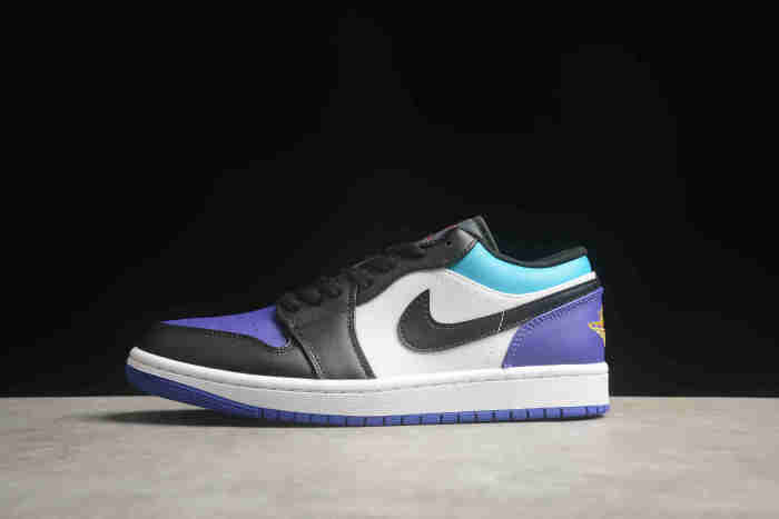 Air Jordan 1 Low White Black Bright Concord 553558-154