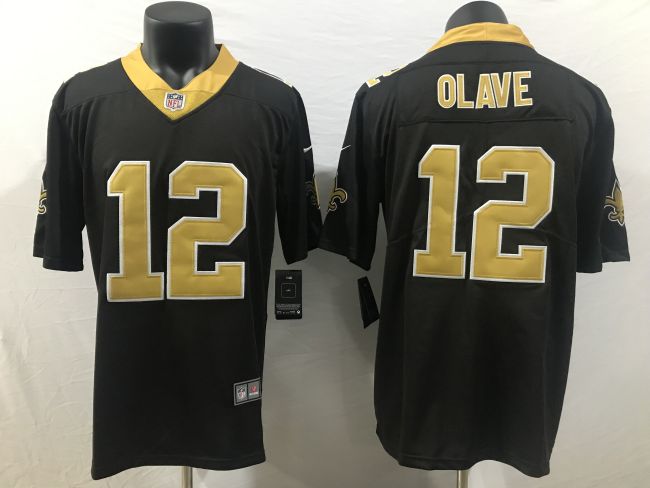 New Orleans Saints Jersey Black NO.12 OLAVE