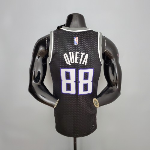 Neemias Queta Sacramento Kings 75th Anniversary Swingman Jersey Black