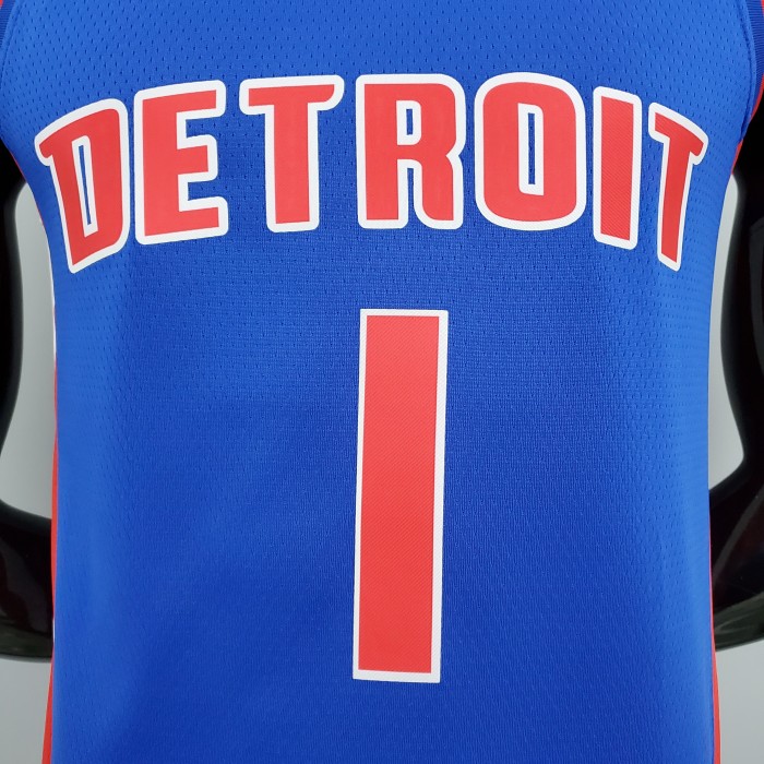 Allen Iverson Detroit Pistons 75th Anniversary Swingman Jersey Blue