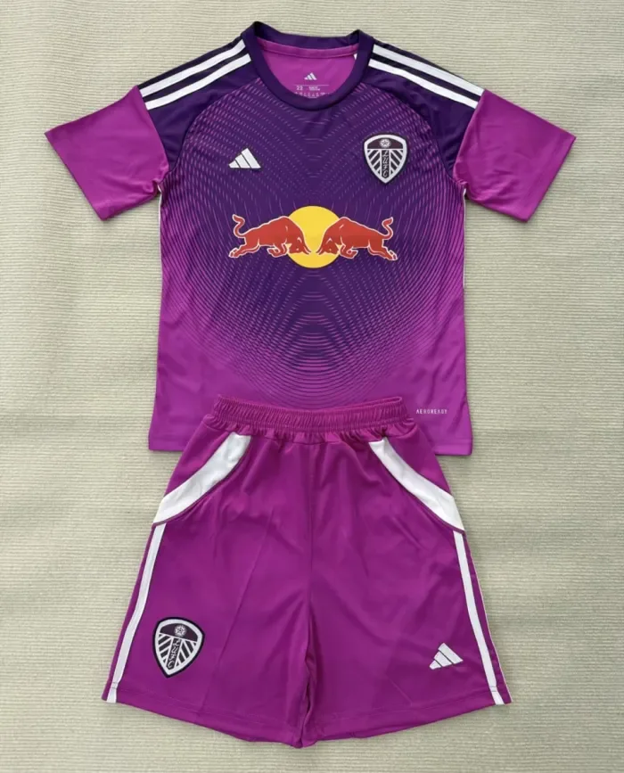 Leeds United Purple Goalkeeper Kids Suit 25/26