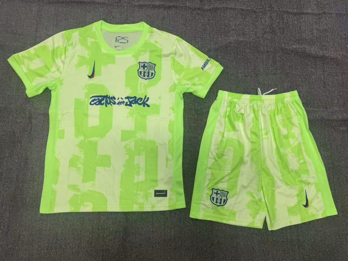 Barcelona Third Limited Edition Travis Scott Kids Suit 24/25