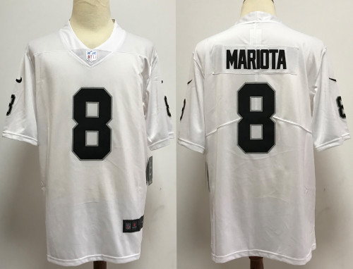 Las Vegas Raiders Jerseys White NO.8 MARIOTA