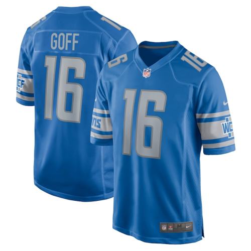 Detroit Lions Jersey Blue NO.16 GOFF