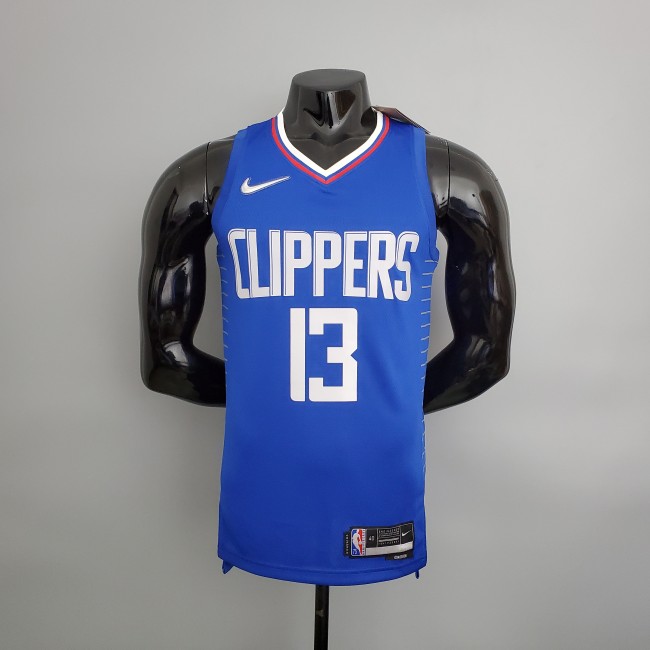 Paul George LA Clippers 75th Anniversary Swingman Jersey Blue
