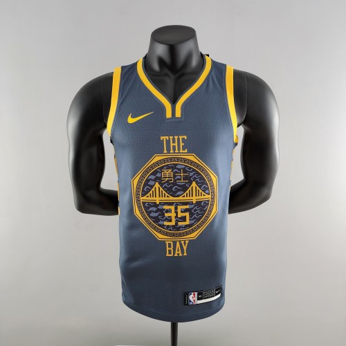 Kevin Durant Golden State Warriors Grey Swingman Jersey 2018