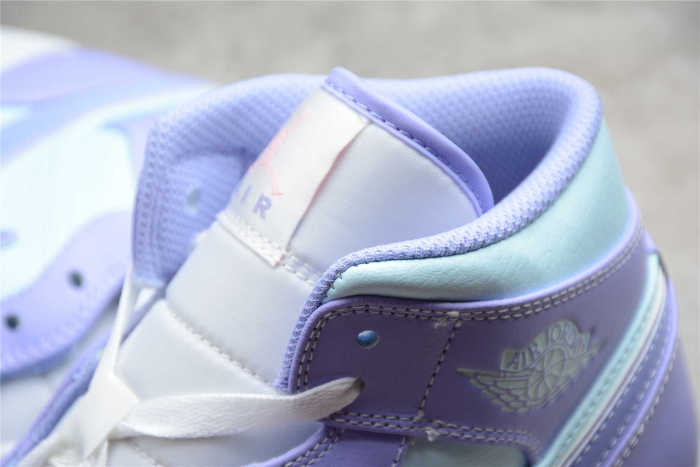 Air Jordan 1 Mid Purple Aqua 554724-500