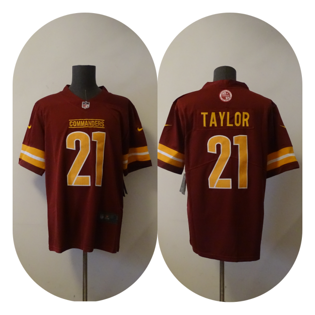 Washington Commanders Jersey Red NO.21 TAYLOR
