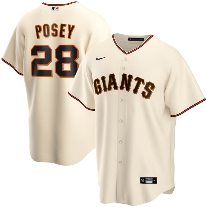 San Francisco Giants Jersey White NO.28 POSEY