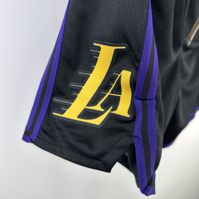 Los Angeles Lakers Team Basketball Shorts Black City Edition 19/20