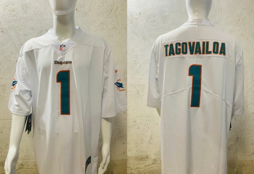 Miami Dolphins Jersey White NO.1 TAGOVAILOA