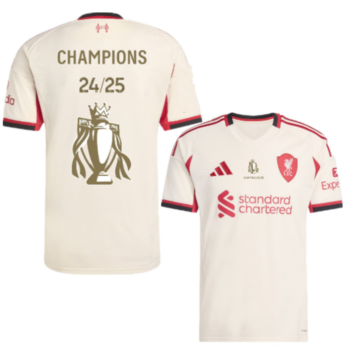 Liverpool Away Man Jersey 25/26-CHAMPIONS 24/25
