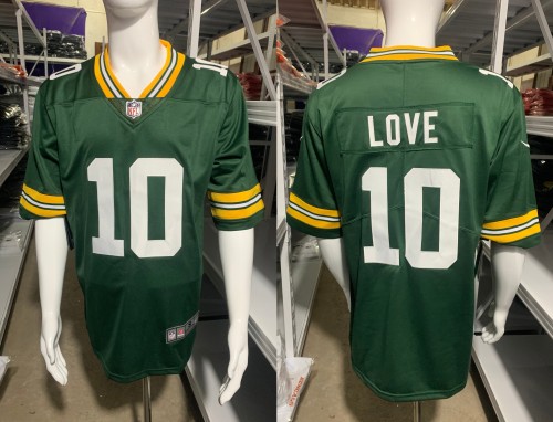 Green Bay Packers Jersey Replica Green 1996 NO.10 LOVE