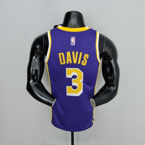 Anthony Davis Los Angeles Lakers 75th Anniversary Swingman Jersey Purple