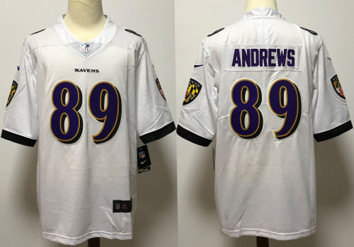 Baltimore Ravens Jersey White NO.89 ANDREWS