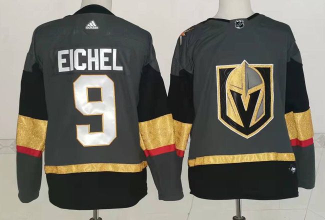 Vegas Golden Knights Home Jersey Grey NO.9 EICHEL