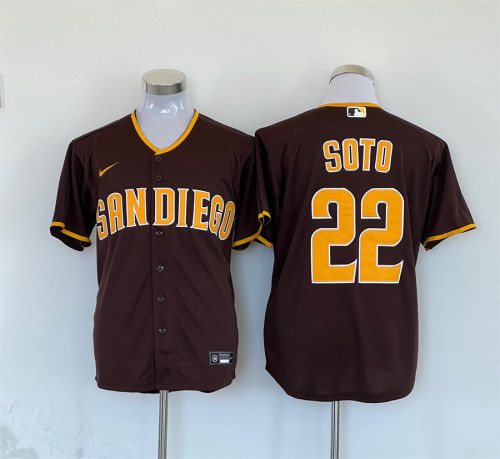 San Diego Padres Jersey Fan version Brown NO.22 SOTO
