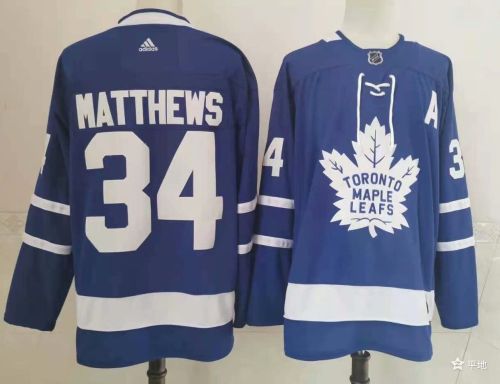 Toronto Maple Leafs Home Jersey Blue 2022 NO.34 MATTHEWS