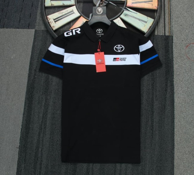 Toyota Team Polo Shirt Black NO Number