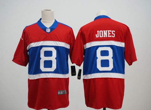 New York Giants Game Alternate Jersey Red NO.8 JONES