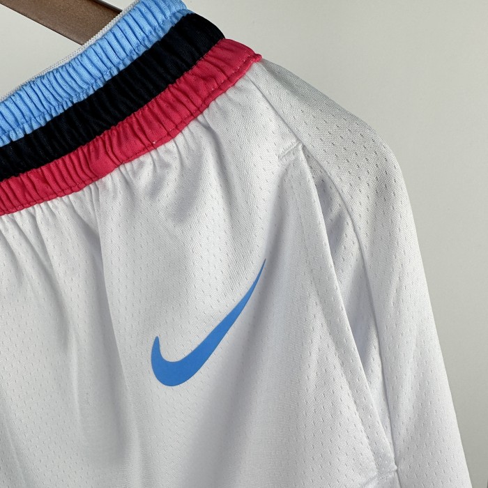 USA  Miami Heat City Edition Basketball  Shorts White 24/25