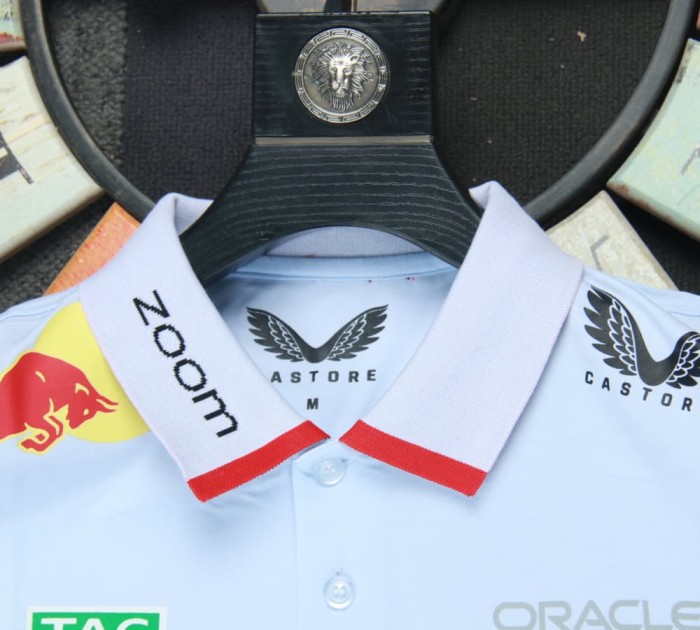 2024 Red Bull Racing Polo Shirt White NO Number