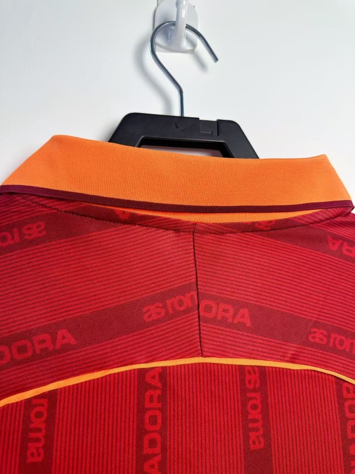 AS Roma Home Sleeve Retro Jersey 1999/00