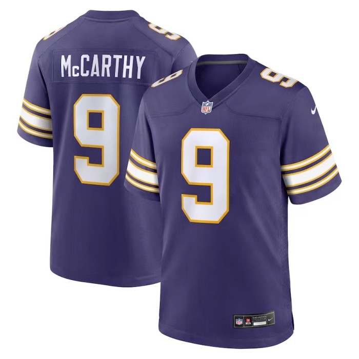 Minnesota Vikings Alternate Jersey Purple NO.9 McCARTHY