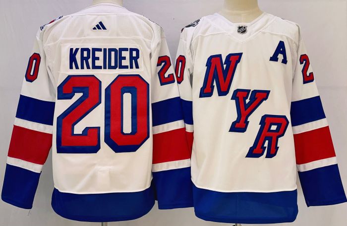 New York Rangers 25th Anniversary Collection Jersey White NO.20 KREIDER
