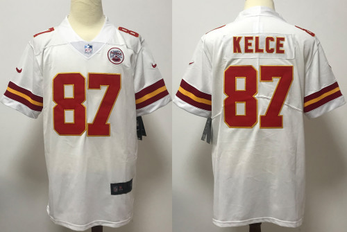 Kansas City Chiefs Jersey White NO.87 KELCE