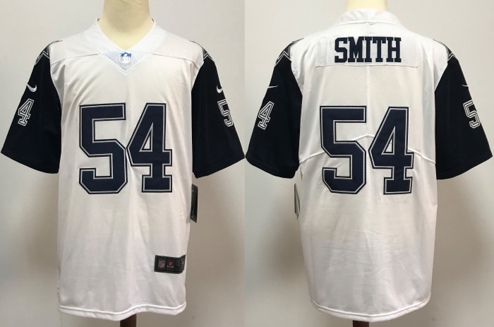 Dallas Cowboys Jersey White Throwback NO.54 SMITH