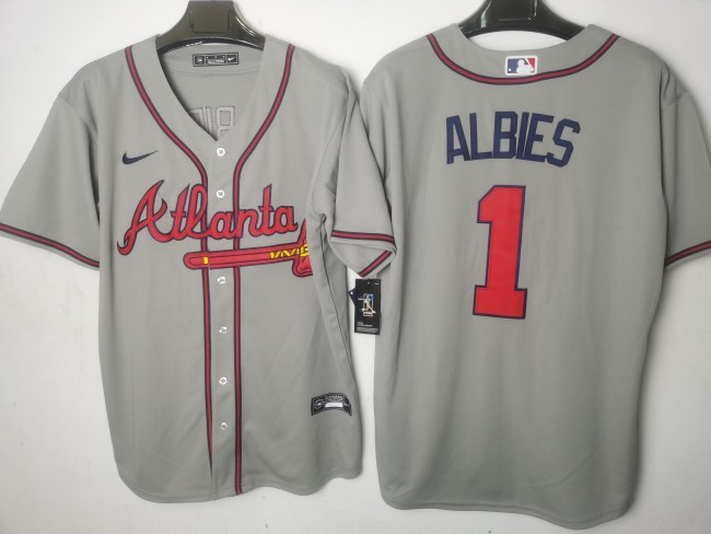 Atlanta Braves Jersey Grey Fan Version NO.1 ALBIES