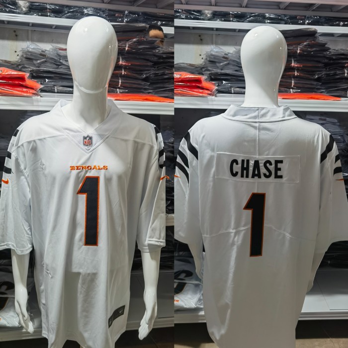 Cincinnati Bengals Jersey White NO.1 CHASE