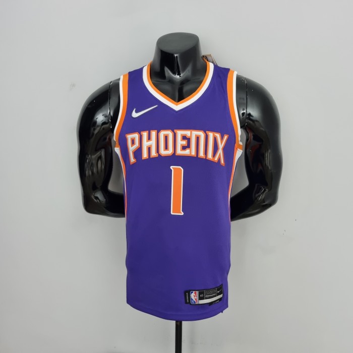 Devin Booker Phoenix Suns 75th Anniversary Swingman Jersey Purple