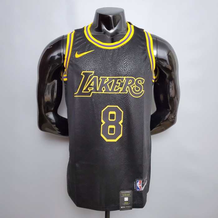 Retro Kobe Bryant #8 & #24 Swingman Jersey Black