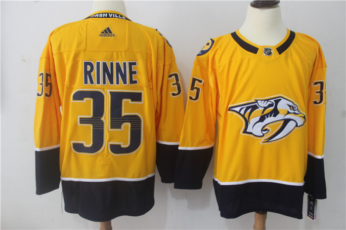 Nashville Predators Home Jersey Yellow NO.35 RINNE