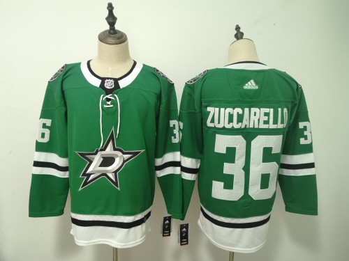 Dallas Stars Home Jersey Green 2020 NO.36 ZUCCARELLD