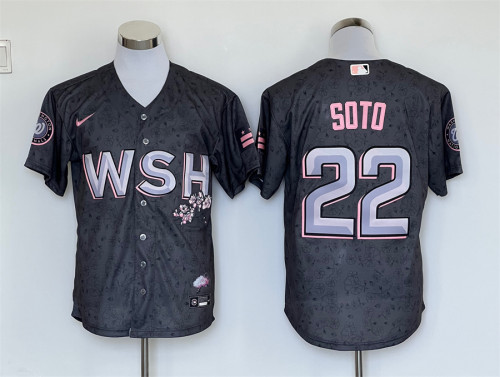 Washington Nationals Jersey Black Fan Version NO.22 SOTO