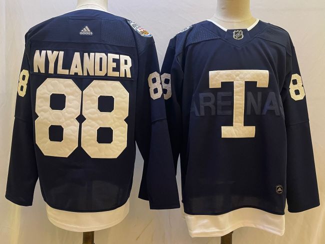 Toronto Maple Leafs Jersey Retro Blue 2022 NO.88 NYLANDER