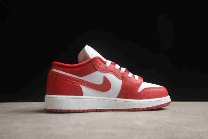 Air Jordan 1 Low Gym Red White (GS) 553560-611