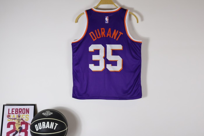 Phoenix Suns KIds Jersey Purple Association Edition  23/24 NO.35 DURANT