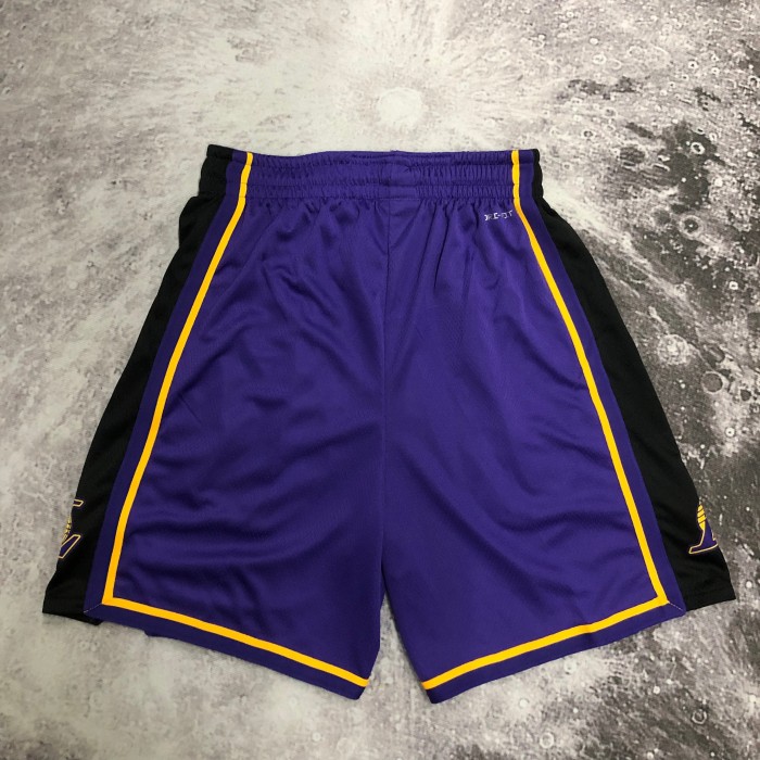 Los Angeles Lakers purple basketball shorts 2023