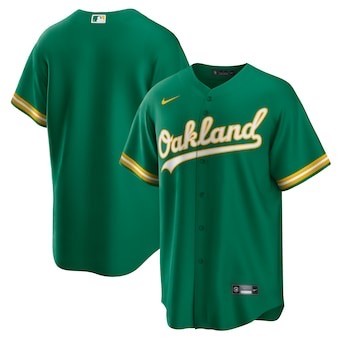 Oakland Athletics Jersey Green NO Number