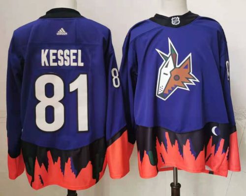 Arizona Coyotes Jersey Reverse Retro Purple 2024 NO.81 KESSEL