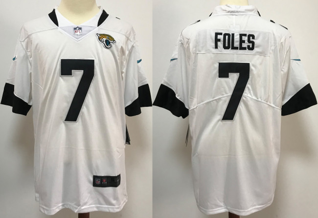 Jacksonville Jaguars Jersey White NO.7 FOLES
