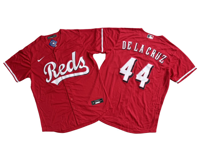Cincinnati Reds Jersey Red City Version NO.44 DE LA CRUZ
