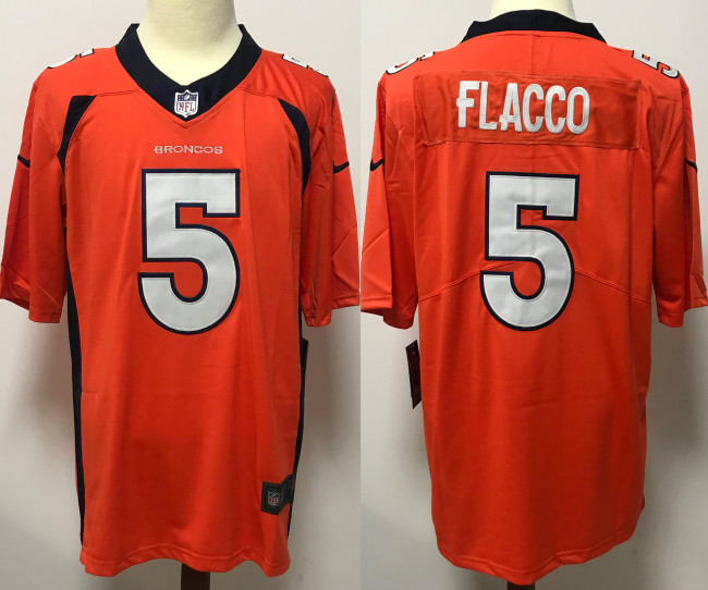 Denver Broncos Jersey Orange 2024 NO.5 FLACCO