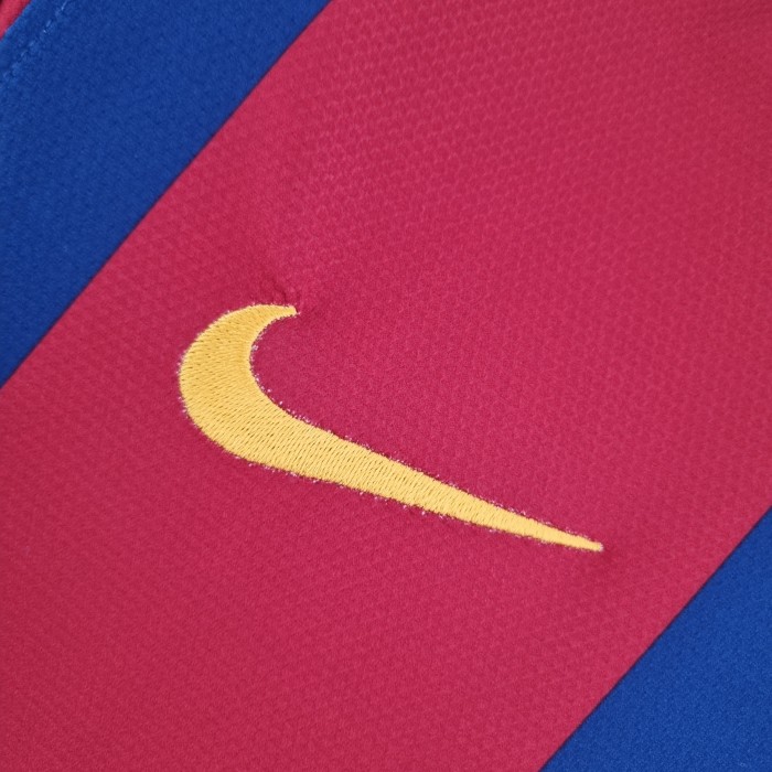 Barcelona Home Long Sleeve Retro Jersey 2010/11